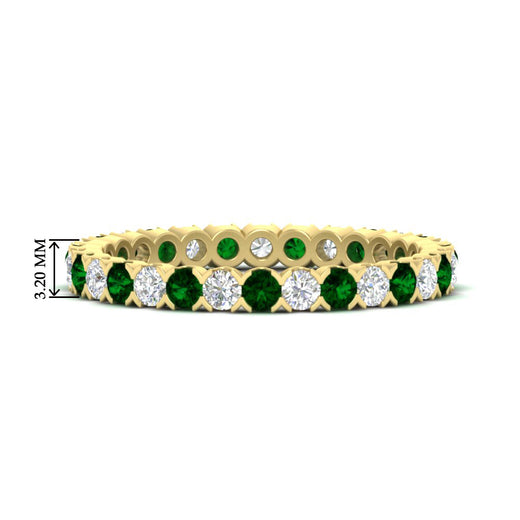 perfect-bezel-set-0.90-carat-round-diamond-and-emerald-eternity-wedding-band-in-yellow-gold-FD8072ROBGEMGR-0.90CT-NL-YG-HW?v=1751956596