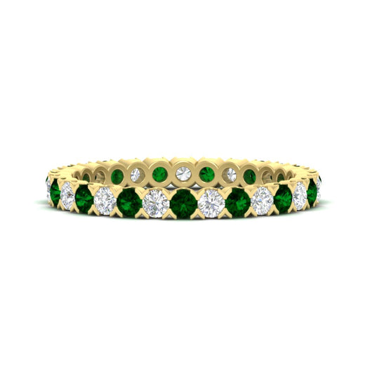 perfect-bezel-set-0.90-carat-round-diamond-and-emerald-eternity-wedding-band-in-yellow-gold-FD8072ROBGEMGR-0.90CT-NL-YG?v=1751956595