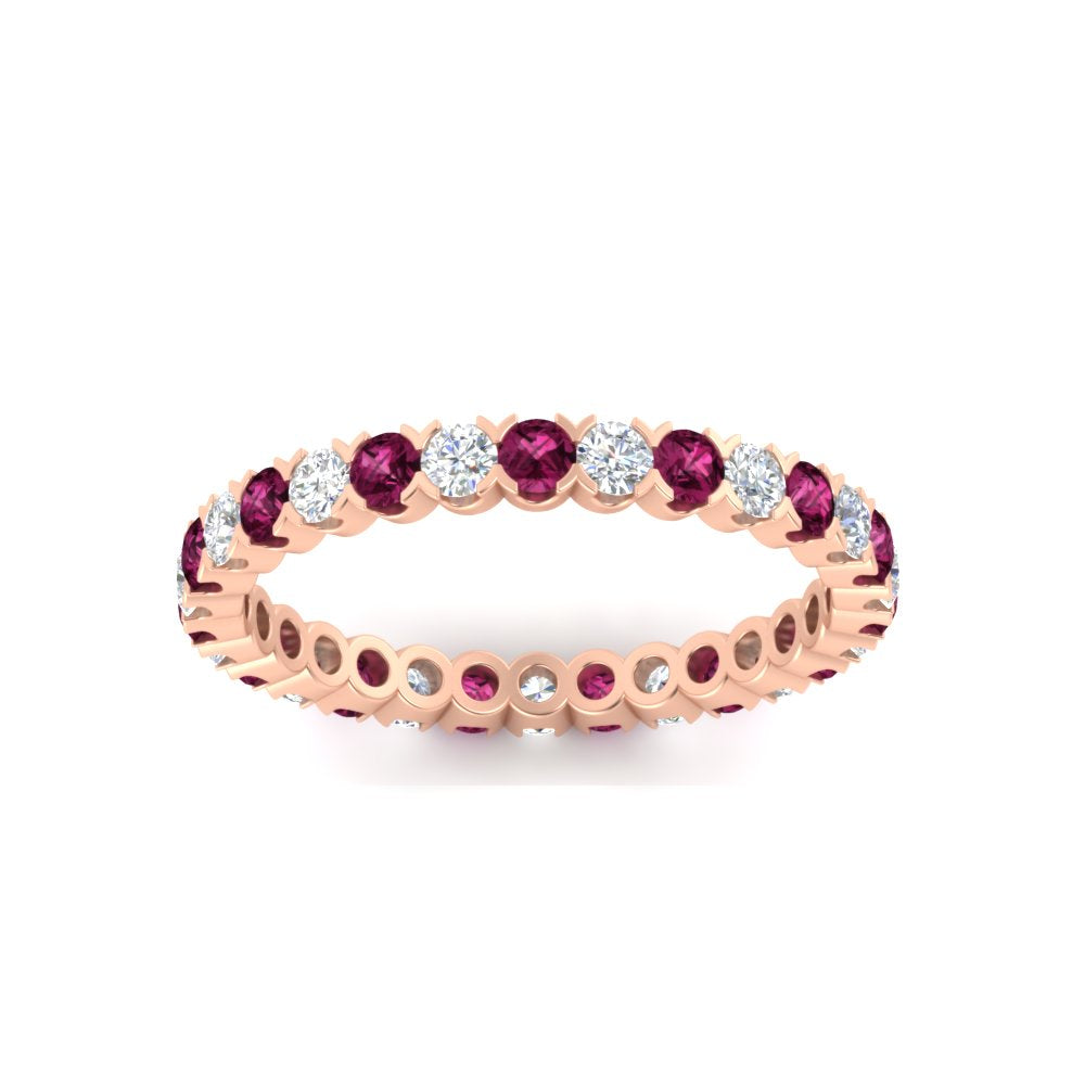 Perfect Bezel Set 0.90 Carat Round Eternity Band