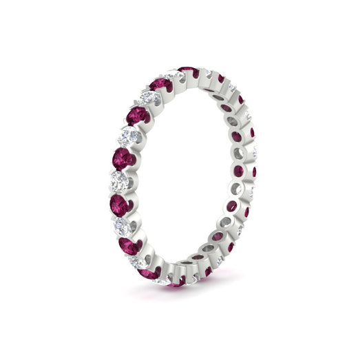 perfect-bezel-set-0.90-carat-round-diamond-and-pink-sapphire-eternity-wedding-band-in-white-gold-FD8072ROBGSADRPIANGLE2-0.90CT-NL-WG?v=1751956593