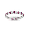 Load image into Gallery viewer, perfect-bezel-set-0.90-carat-round-diamond-and-pink-sapphire-eternity-wedding-band-in-white-gold-FD8072ROBGSADRPIANGLE5-0.90CT-NL-WG?v=1751956593