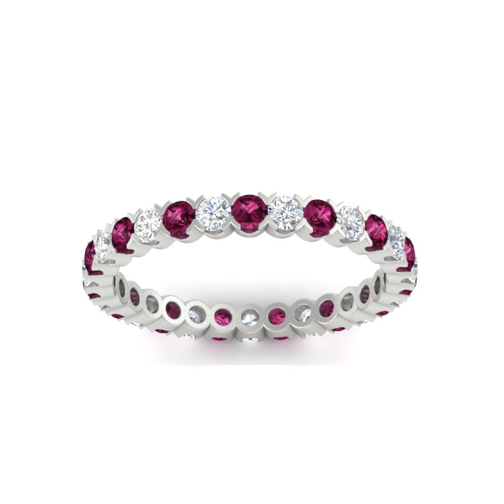 Perfect Bezel Set 0.90 Carat Round Eternity Band