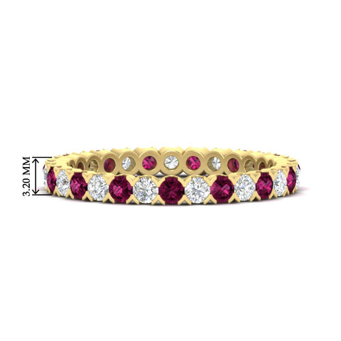 perfect-bezel-set-0.90-carat-round-diamond-and-pink-sapphire-eternity-wedding-band-in-yellow-gold-FD8072ROBGSADRPI-0.90CT-NL-YG-HW?v=1751956595