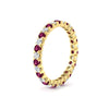 Load image into Gallery viewer, perfect-bezel-set-0.90-carat-round-diamond-and-pink-sapphire-eternity-wedding-band-in-yellow-gold-FD8072ROBGSADRPIANGLE2-0.90CT-NL-YG?v=1751956595
