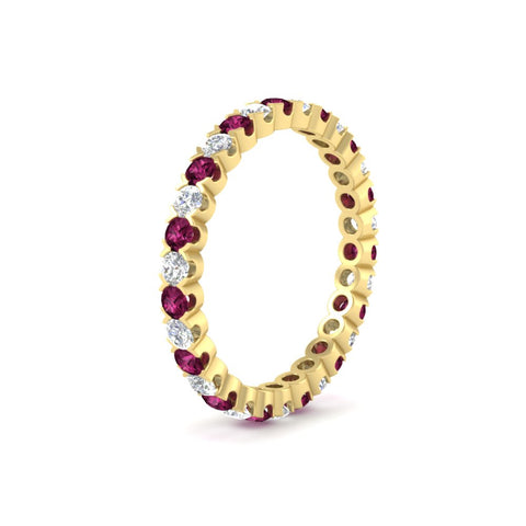perfect-bezel-set-0.90-carat-round-diamond-and-pink-sapphire-eternity-wedding-band-in-yellow-gold-FD8072ROBGSADRPIANGLE2-0.90CT-NL-YG?v=1751956595