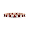Load image into Gallery viewer, perfect-bezel-set-0.90-carat-round-diamond-and-ruby-eternity-wedding-band-in-rose-gold-FD8072ROBGRUDR-0.90CT-NL-RG?v=1751956591