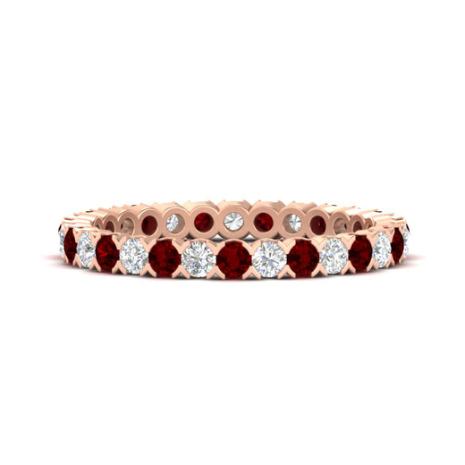 perfect-bezel-set-0.90-carat-round-diamond-and-ruby-eternity-wedding-band-in-rose-gold-FD8072ROBGRUDR-0.90CT-NL-RG?v=1751956591