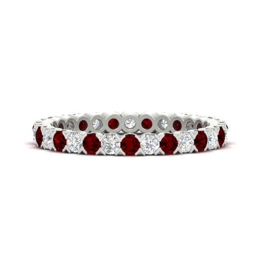 perfect-bezel-set-0.90-carat-round-diamond-and-ruby-eternity-wedding-band-in-white-gold-FD8072ROBGRUDR-0.90CT-NL-WG?v=1751956593