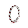 Load image into Gallery viewer, perfect-bezel-set-0.90-carat-round-diamond-and-ruby-eternity-wedding-band-in-white-gold-FD8072ROBGRUDRANGLE2-0.90CT-NL-WG?v=1751956594