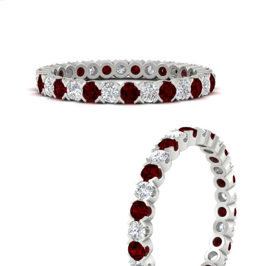 perfect-bezel-set-0.90-carat-round-diamond-and-ruby-eternity-wedding-band-in-white-gold-FD8072ROBGRUDRANGLE3-0.90CT-NL-WG?v=1751956594