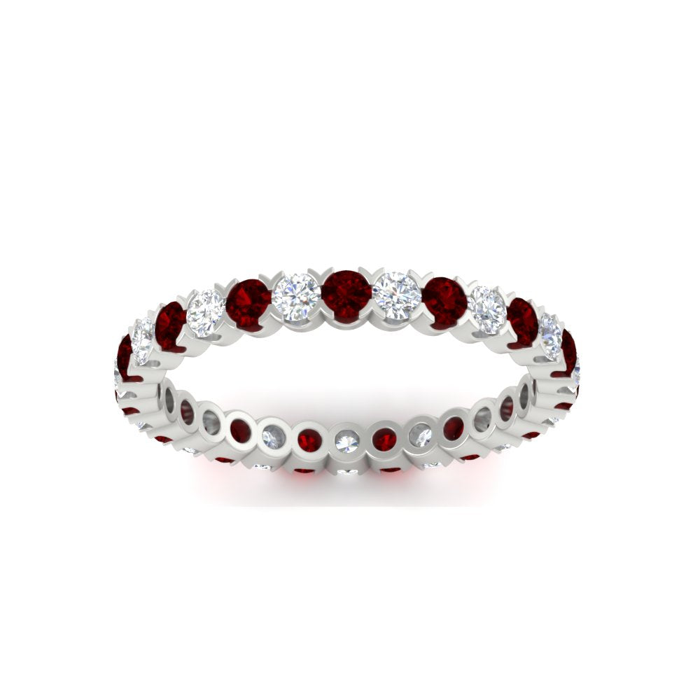 Perfect Bezel Set 0.90 Carat Round Eternity Band