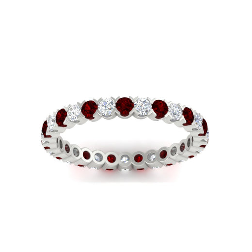 perfect-bezel-set-0.90-carat-round-diamond-and-ruby-eternity-wedding-band-in-white-gold-FD8072ROBGRUDRANGLE5-0.90CT-NL-WG?v=1751956594