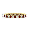 Load image into Gallery viewer, perfect-bezel-set-0.90-carat-round-diamond-and-ruby-eternity-wedding-band-in-yellow-gold-FD8072ROBGRUDR-0.90CT-NL-YG-HW?v=1751956596