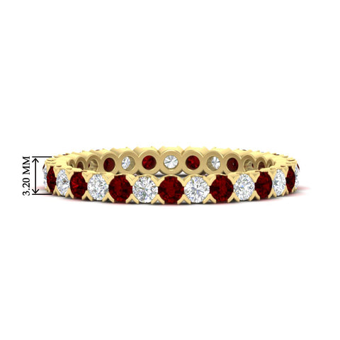 perfect-bezel-set-0.90-carat-round-diamond-and-ruby-eternity-wedding-band-in-yellow-gold-FD8072ROBGRUDR-0.90CT-NL-YG-HW?v=1751956596