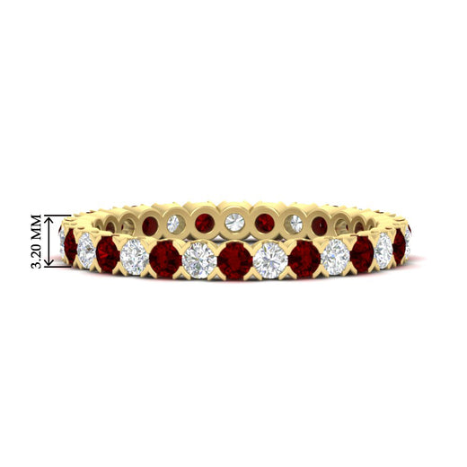 perfect-bezel-set-0.90-carat-round-diamond-and-ruby-eternity-wedding-band-in-yellow-gold-FD8072ROBGRUDR-0.90CT-NL-YG-HW?v=1751956596