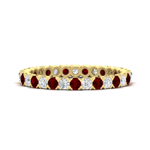 perfect-bezel-set-0.90-carat-round-diamond-and-ruby-eternity-wedding-band-in-yellow-gold-FD8072ROBGRUDR-0.90CT-NL-YG?v=1751956596