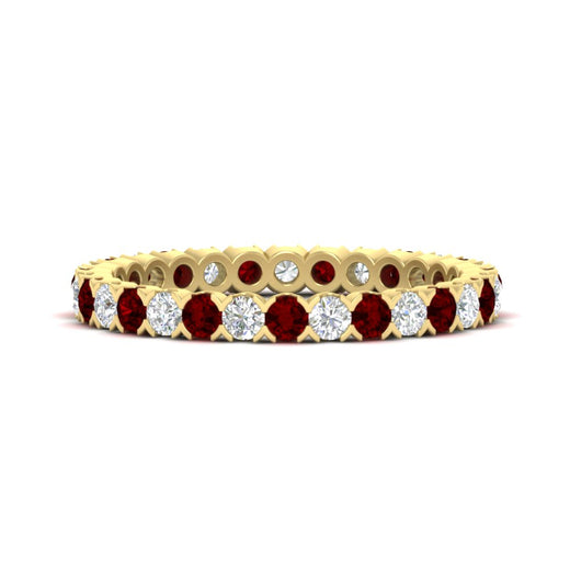 perfect-bezel-set-0.90-carat-round-diamond-and-ruby-eternity-wedding-band-in-yellow-gold-FD8072ROBGRUDR-0.90CT-NL-YG?v=1751956596