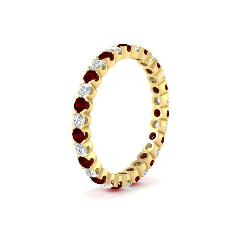 perfect-bezel-set-0.90-carat-round-diamond-and-ruby-eternity-wedding-band-in-yellow-gold-FD8072ROBGRUDRANGLE2-0.90CT-NL-YG?v=1751956596