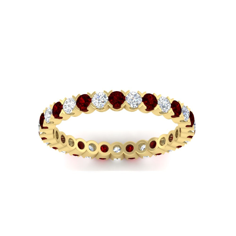 Perfect Bezel Set 0.90 Carat Round Eternity Band