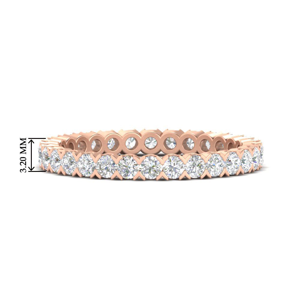 Perfect Bezel Set 0.90 Carat Round Eternity Band
