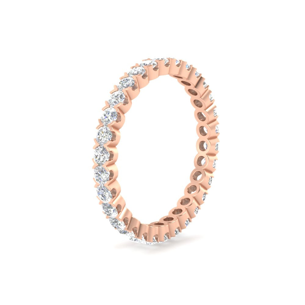 Perfect Bezel Set 0.90 Carat Round Eternity Band