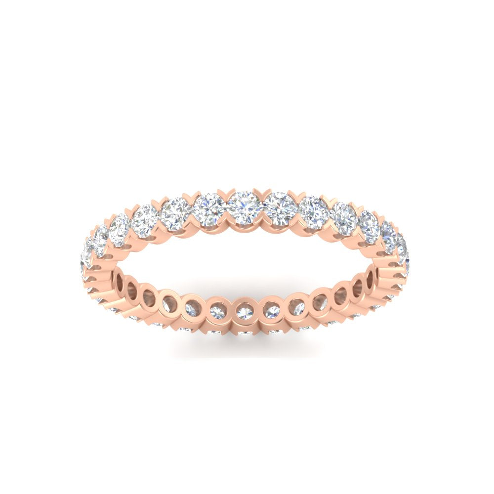 Perfect Bezel Set 0.90 Carat Round Eternity Band