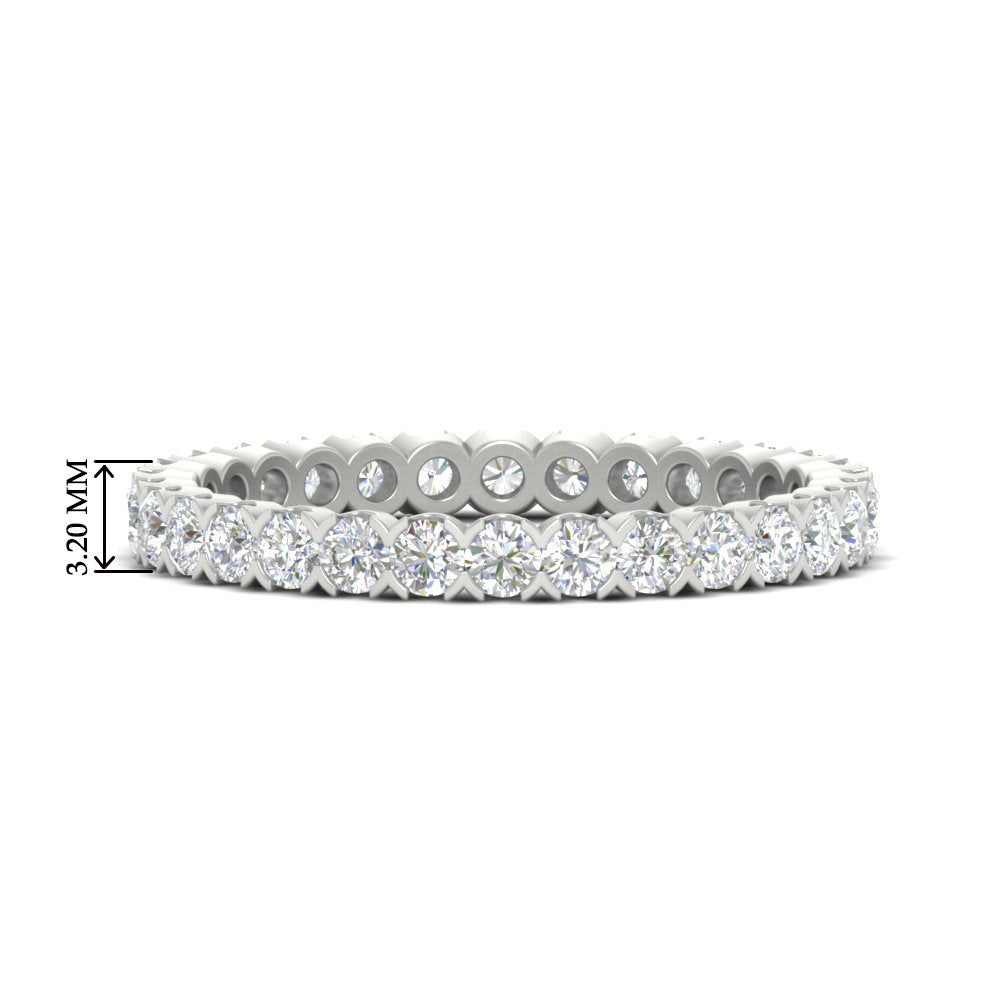 Perfect Bezel Set 0.90 Carat Round Eternity Band
