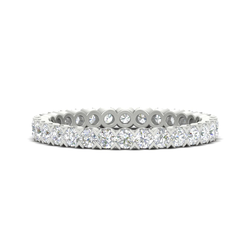 Perfect Bezel Set 0.90 Carat Round Eternity Band