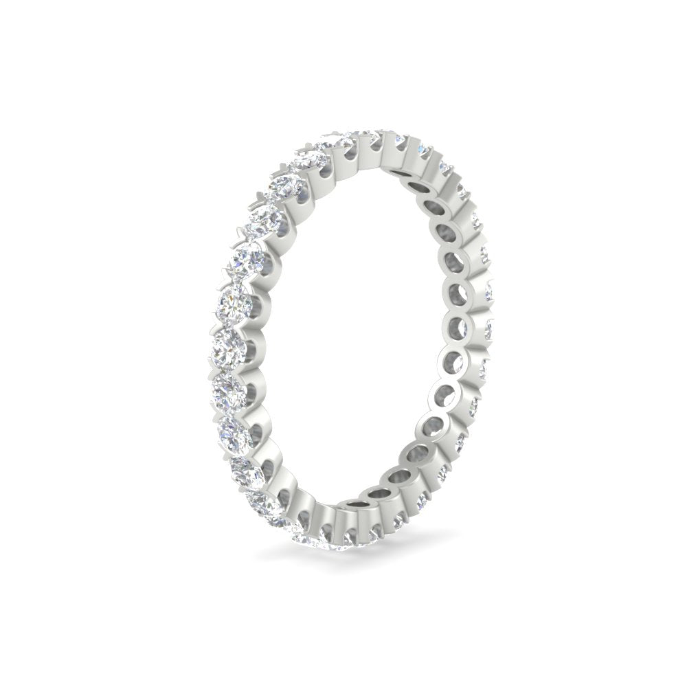 Perfect Bezel Set 0.90 Carat Round Eternity Band