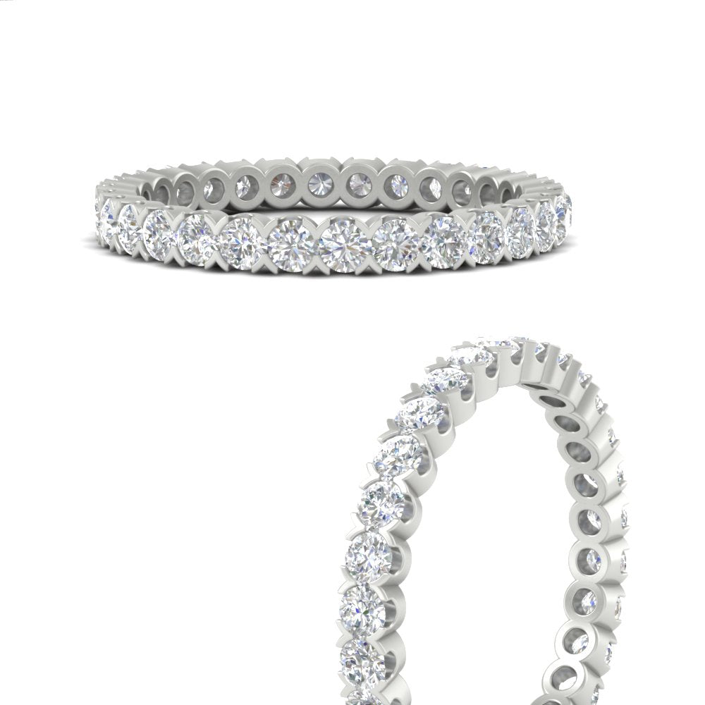 Perfect Bezel Set 0.90 Carat Round Eternity Band