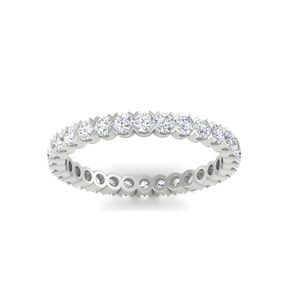 Perfect Bezel Set 0.90 Carat Round Eternity Band