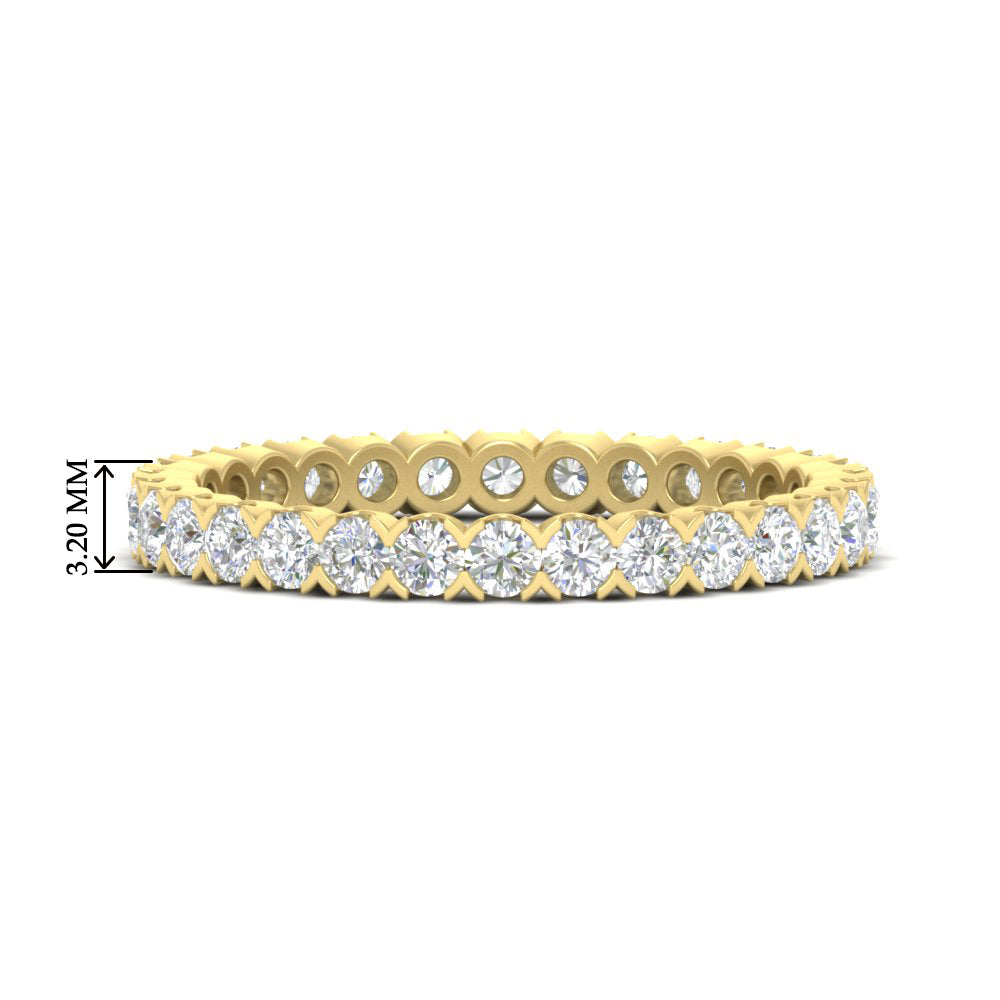 Perfect Bezel Set 0.90 Carat Round Eternity Band