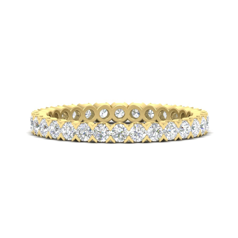 Perfect Bezel Set 0.90 Carat Round Eternity Band
