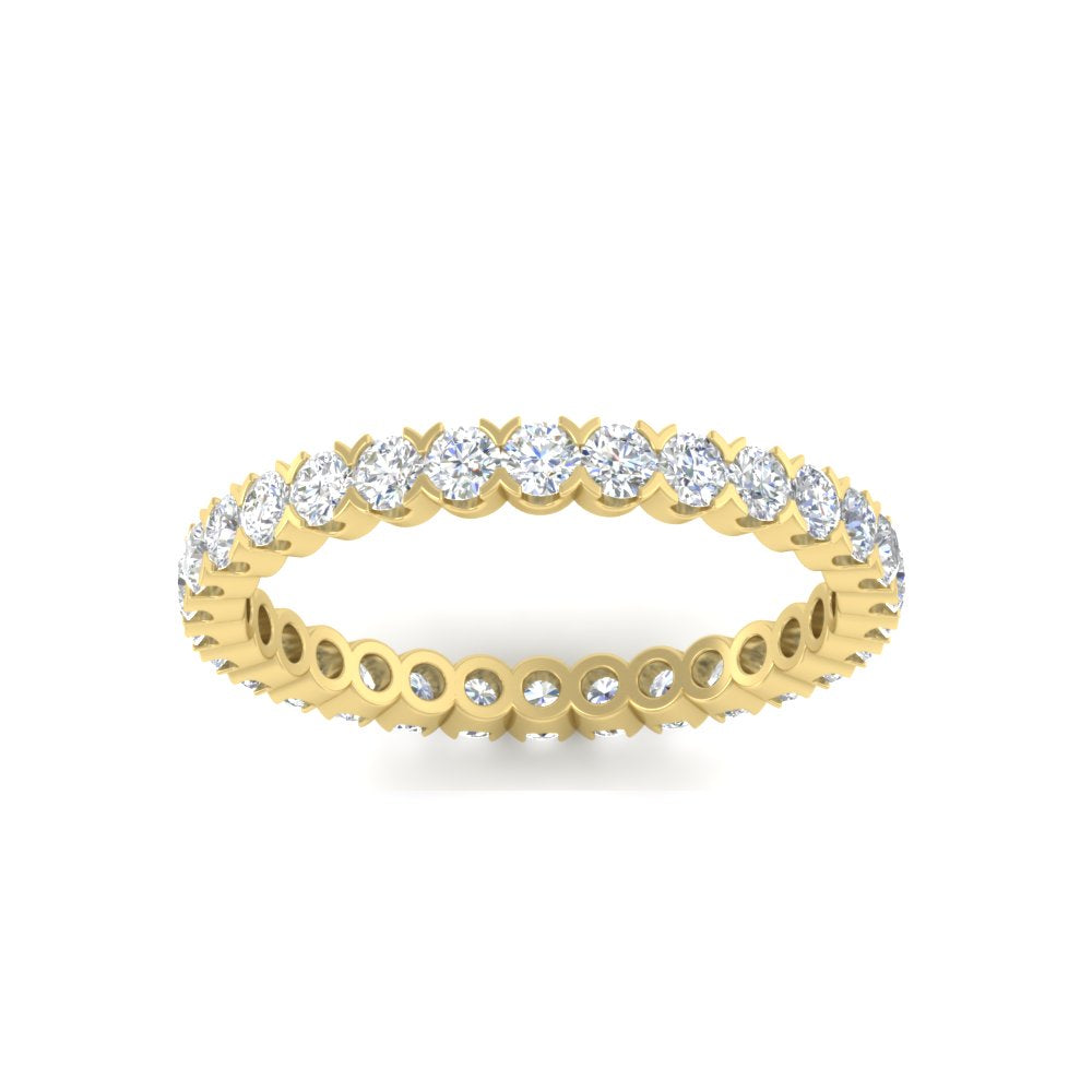 Perfect Bezel Set 0.90 Carat Round Eternity Band