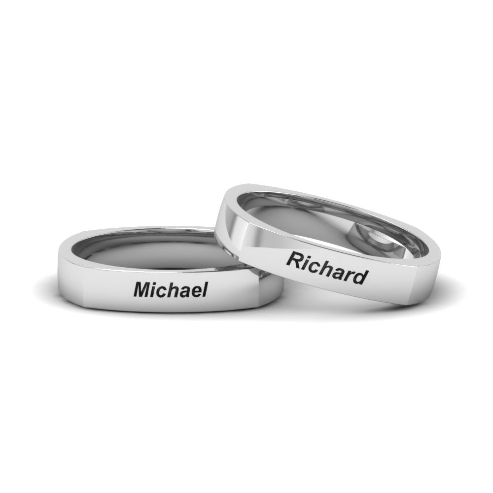 Personalized Gay Wedding Rings