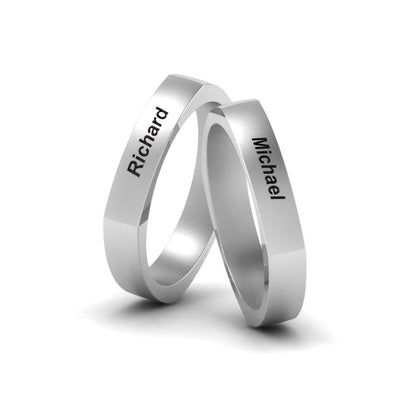 Personalized Gay Wedding Rings