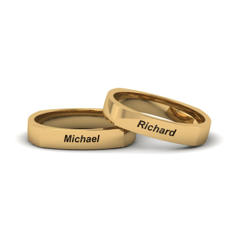 Personalized Gay Wedding Rings