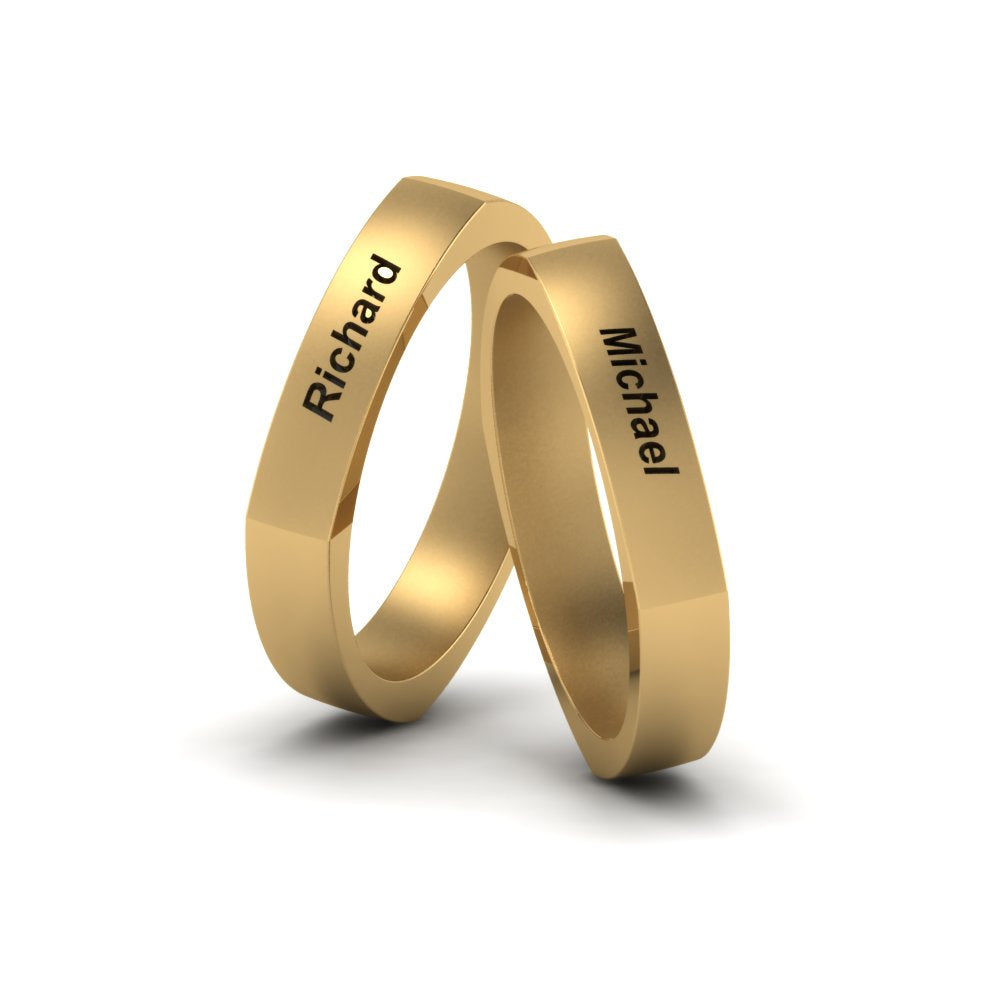 Personalized Gay Wedding Rings