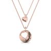 Load image into Gallery viewer, personalized-necklace-for-mother-and-daughter-in-rose-gold-FDPD8697MDANGLE2-NL-RG