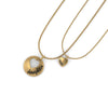Load image into Gallery viewer, personalized-necklace-for-mother-and-daughter-in-yellow-gold-FDPD8697MD-NL-YG