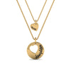Load image into Gallery viewer, personalized-necklace-for-mother-and-daughter-in-yellow-gold-FDPD8697MDANGLE2-NL-YG