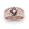Thumbnail 2 - petal-solitaire-ring-with-stacked-band-in-FD10161-NL-RG