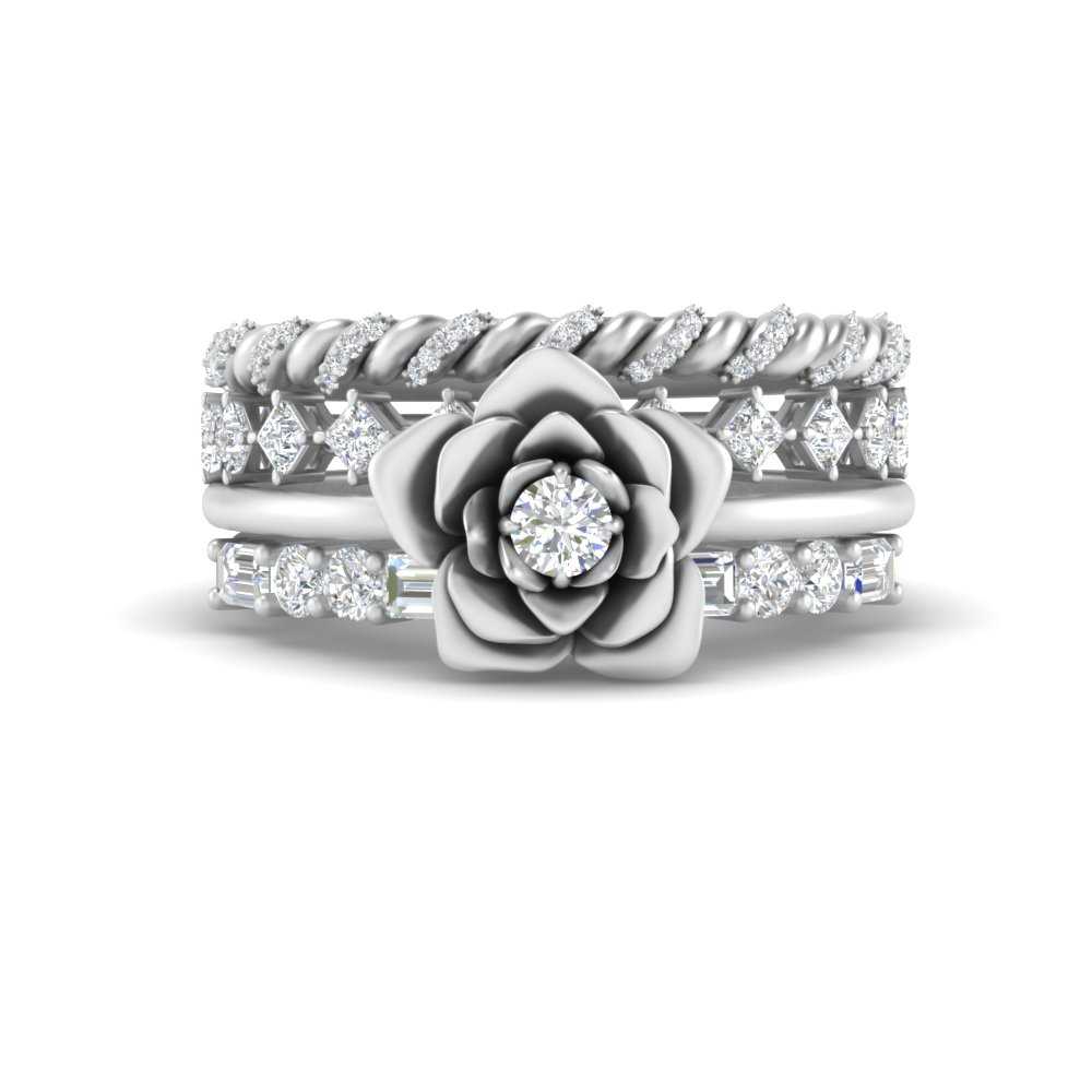 petal-solitaire-ring-with-stacked-band-in-FD10161-NL-WG