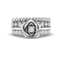 Thumbnail 4 - petal-solitaire-ring-with-stacked-band-in-FD10161-NL-WG