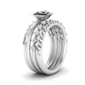 Thumbnail 6 - petal-solitaire-ring-with-stacked-band-in-FD10161-NL-WG