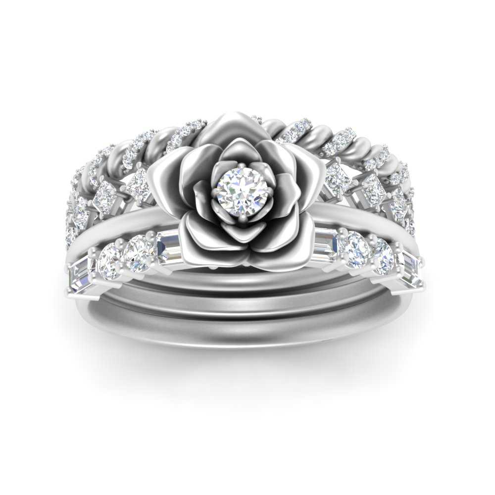 petal-solitaire-ring-with-stacked-band-in-FD10161-NL-WG