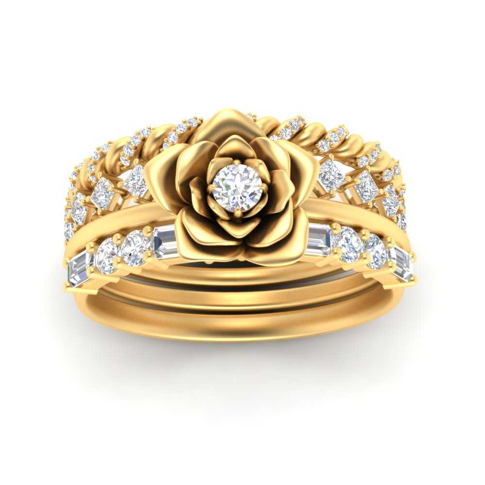 petal-solitaire-ring-with-stacked-band-in-FD10161-NL-YG