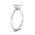 Thumbnail 8 - Emerald Cut Petite Bezel Solitaire Engagement Ring