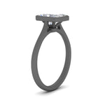 Load image into Gallery viewer, Radiant Cut Petite Bezel Solitaire Engagement Ring
