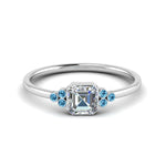 Load image into Gallery viewer, petite-bezel-set-asscher-cut-diamond-engagement-ring-with-blue-topaz-in-white-gold-FD9175ASRGICBLTO-NL-WG
